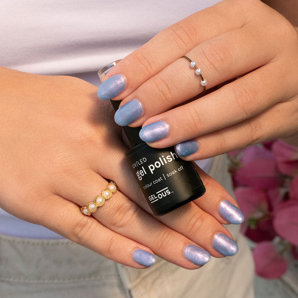 Gelous Pearlescent Ursula gel nail polish - photographed in New Zealand on model
